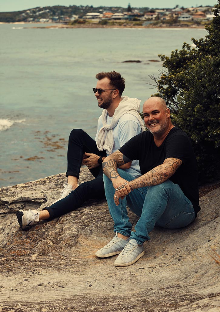 A photo of Lewis Jenkins and Zac McCall, some of the leadership personnel at Percept, the Design Agency Sydney. Lewis Jenkins is highly experienced in Sydney Design Studios, Design Agencies & Creative Agencies.