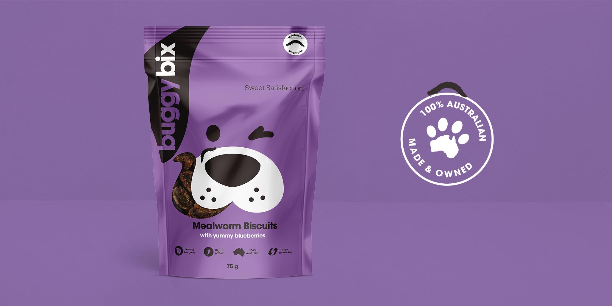 Creative Packaging Design project for pet care products brand Buggy Bix, Sydney, Australia, image D