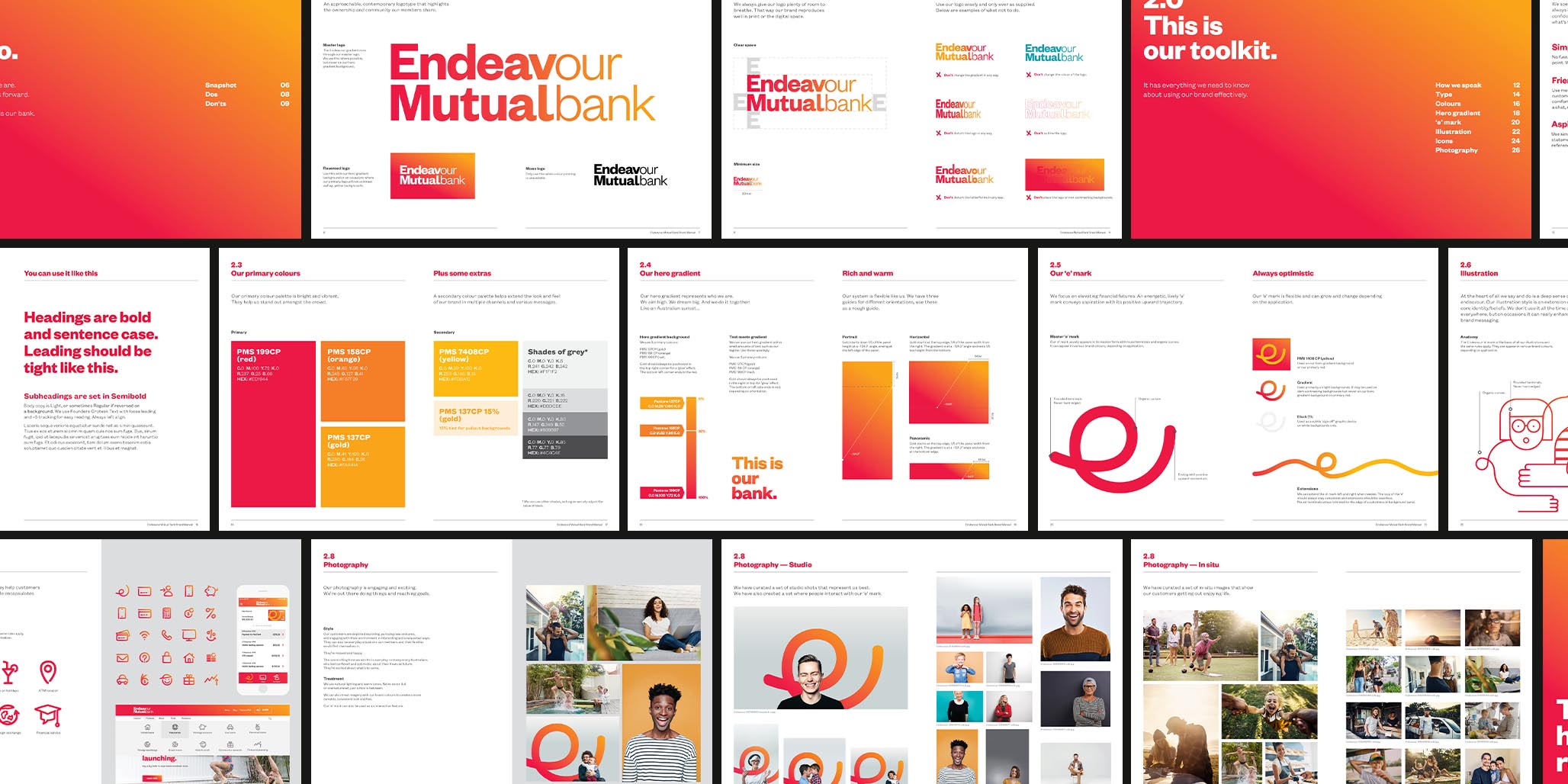 Rebranding, Brand Identity Design & Roll-out project for financial services company, Endeavour Mutual Bank, Sydney, Australia, image F