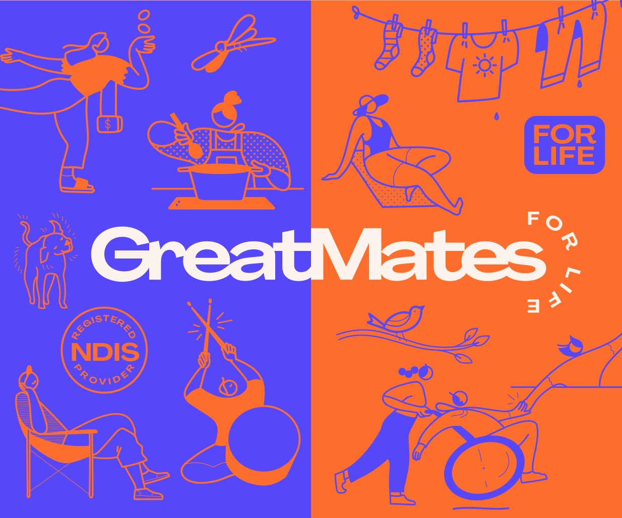Brand Identity for Great Mates in Queensland, Australia, by Percept Brand Design, image P