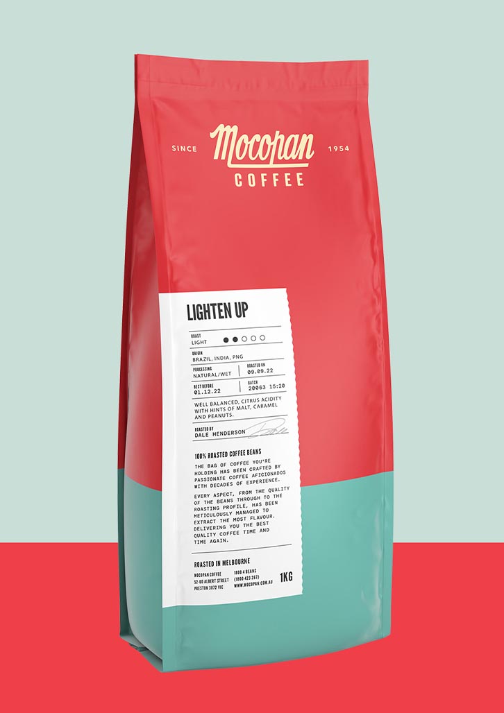 Brand design agency, Percept, creates new packaging design for Suntory's Mocopan Coffee as part of a brand refresh project, image K