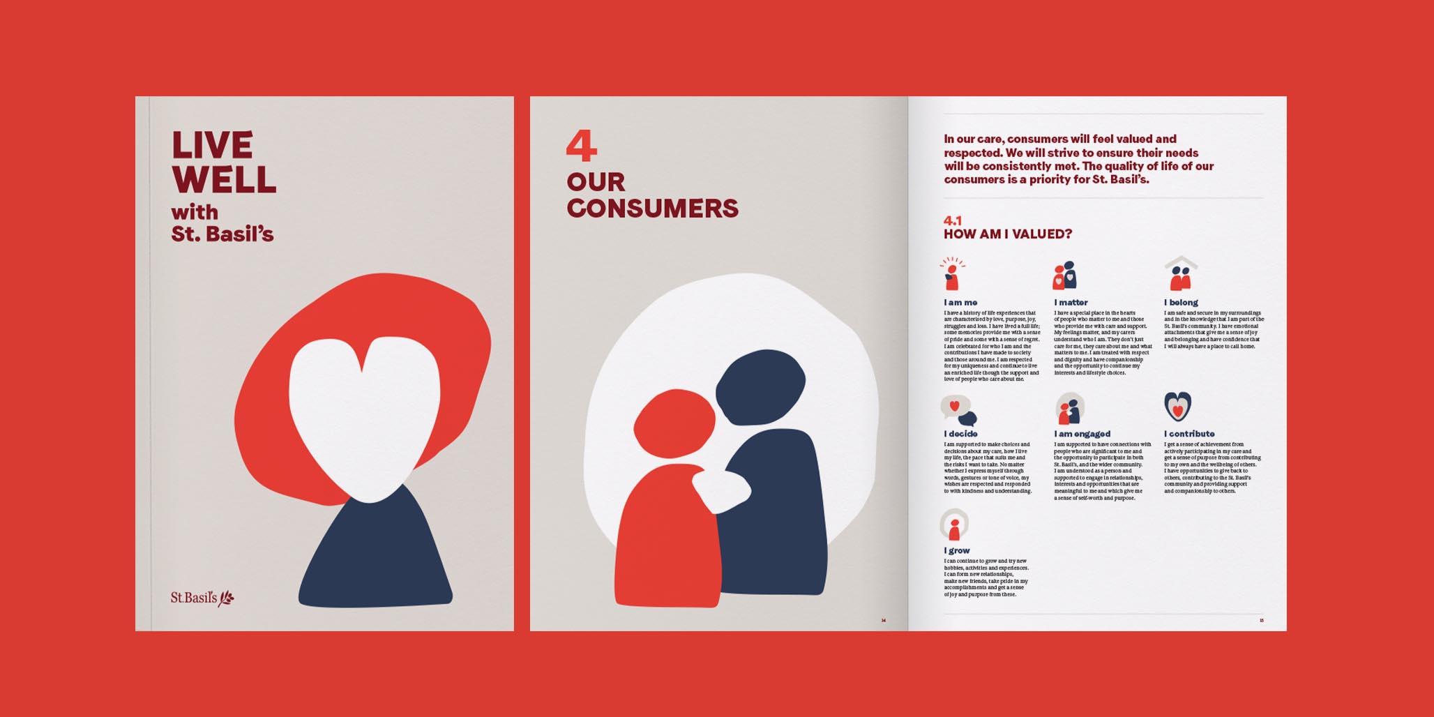 Internal Communications Design project for St Basil's community service, Sydney, Australia image E