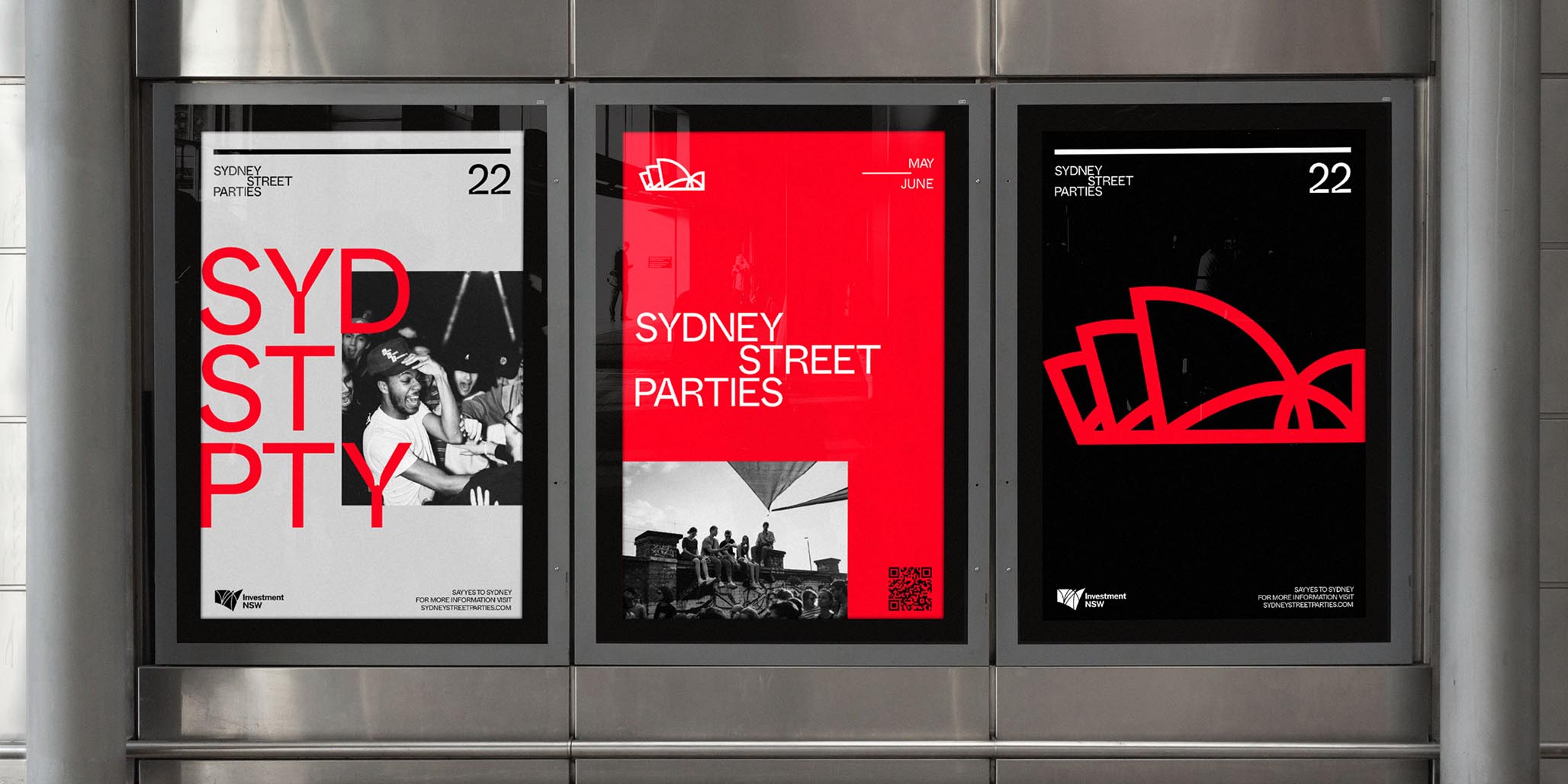 Branding Services for Sydney Street Party, where Percept were among the Branding Agencies selected for this design pitch, image F